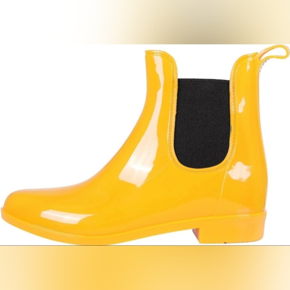 Mustard Yellow Ankle Booties Garden Rain Boots
